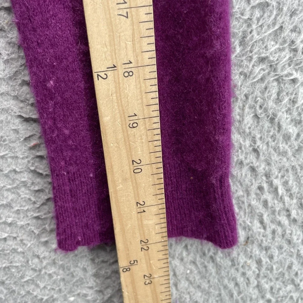 100% Cashmere Sweater Women's Medium Purple Preppy Classic Academia‎ 90's Winter